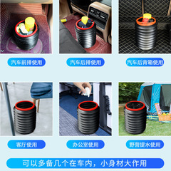 Car foldable trash bin kitchen handle portable storage bucket foldable compact bucket outdoor magic bucket factory direct sale