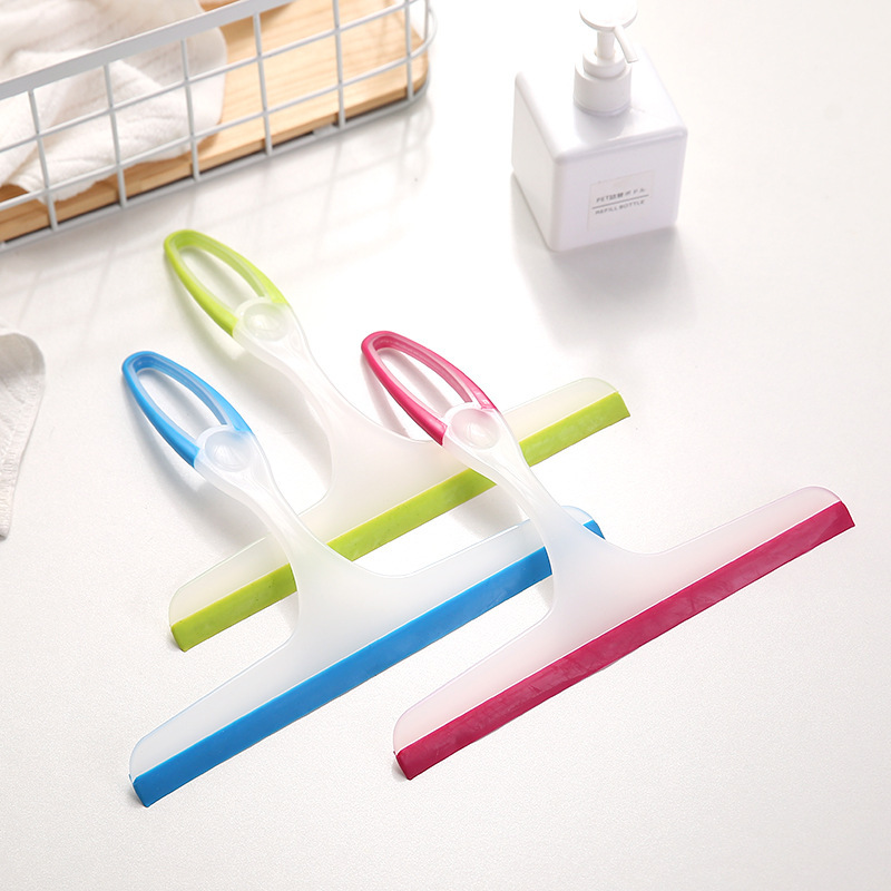 Limpiador de ventanas doméstico, limpiacristales, raspador de ventanas de coche de colores, raspador de goma suave antideslizante, raspador de agua potente.