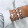 Fashionable jewelry, accessory, retro bracelet, set, European style, simple and elegant design