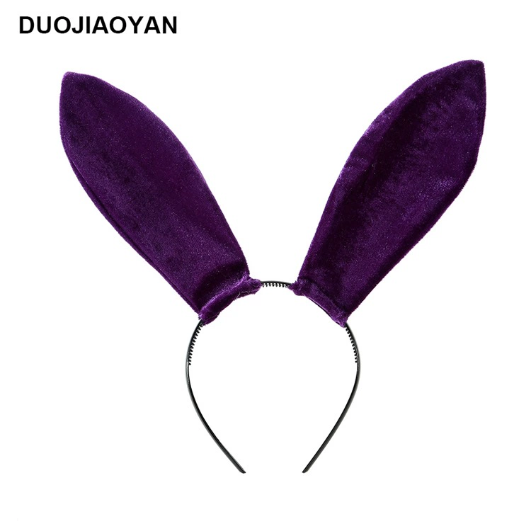 Headband Red Rabbit Lace Ears, Handmade Hair Accessory, High-Quality Graduation Party Style