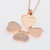 Cross -border new heart -shaped multi -layer box necklace DIY four -layer love photos pendant manufacturers spot wholesale