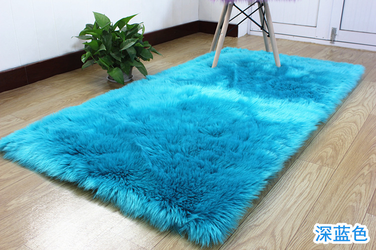 Amazon lana-como alfombra felpa color sólido nórdico alfombra cojín hogar sala de estar dormitorio manta