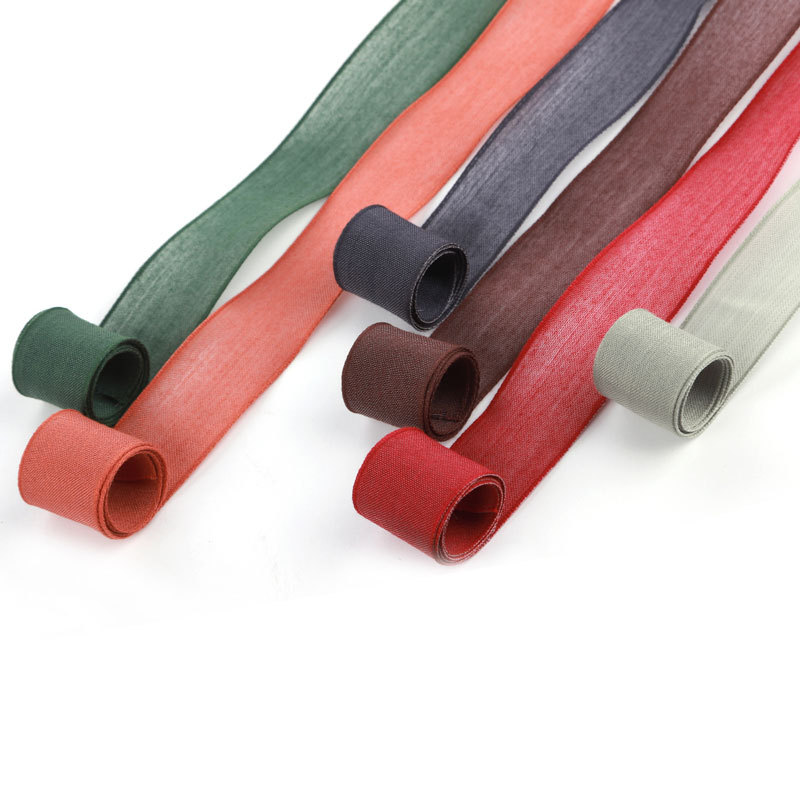 韩国哑光棉麻带 diy手工发饰服饰辅料礼帽鞋花蝴蝶结麻料棉质丝带