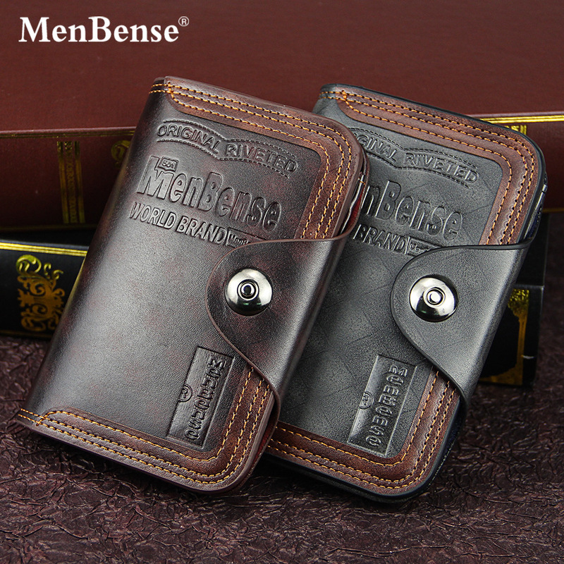 Menbense New Men's Wallet Short Fashion Casual Magnetic Buckle Enterprise Bag Large Capacity 70% off Enterprise Bag