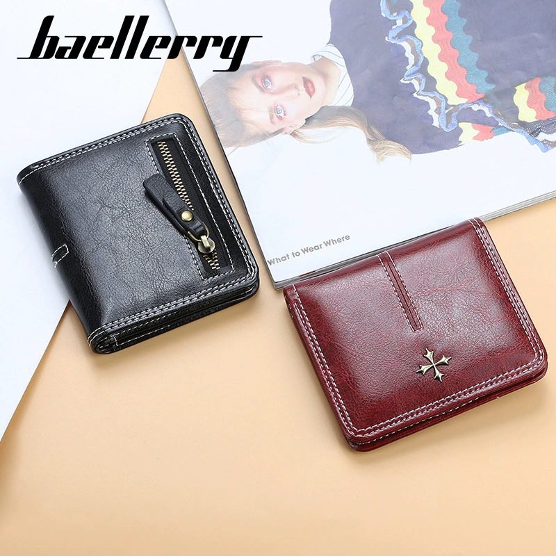 Кошелек-мини (baellerry) — держатель для карт на молнии, компактный мультикард-портмоне, 10.5×9×1.5 см