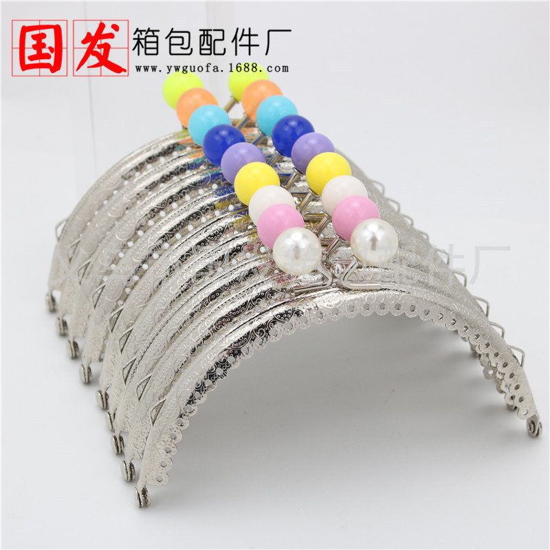 12.5cm mitad circular encaje en relieve cabeza de caramelo oro plateado 14mm cabeza de caramelo 0805-14YS