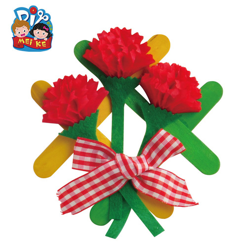 Mother's Day Gift Creative Handmade Wooden Love Photo Frame Hanging Coloring Children's Homemade Materials Wholesale Send to Mom