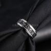 Yunjin Cross -border Titanium Ring Men's Rotary Men's Ring 卍 Character Ring Explosion TEMU new