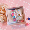 Hyuna colorful little flower watch female middle school student Korean fashion cute girl heart girl candy color fruity watch