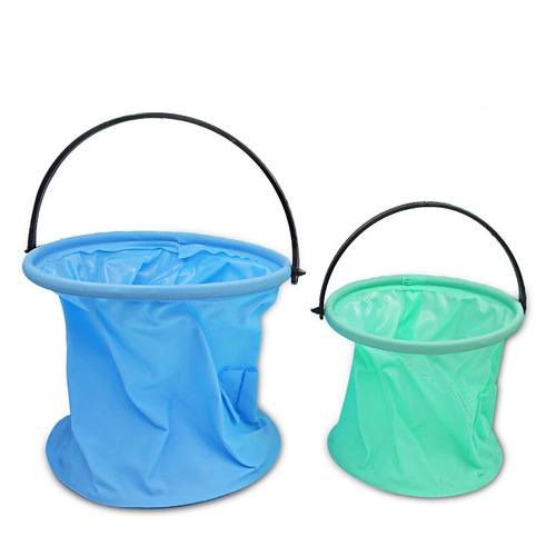 Colorful plastic pen washing bucket folding fishing folding bucket storage bucket cleaning water plastic bucket art supplies