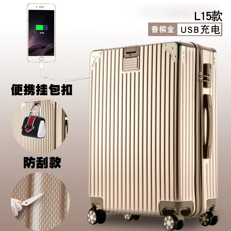 Universal Suitcase, 20–26 inch, Anti-Theft Zipper, Multiple Colors & Aluminum-box Options