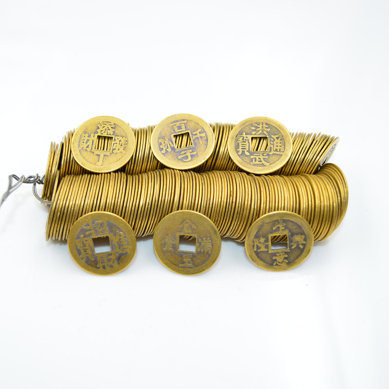 Wholesale pure copper ten Emperor money scattered copper money 2.3 Brass simulation copper antique coins manufacturers direct supply