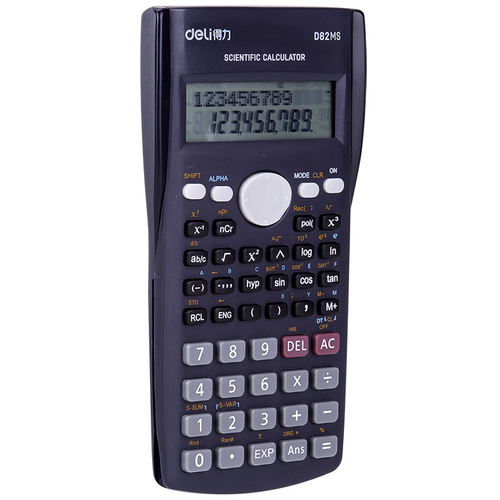 Deli D82MS/D82ES student portable multifunctional scientific function calculator