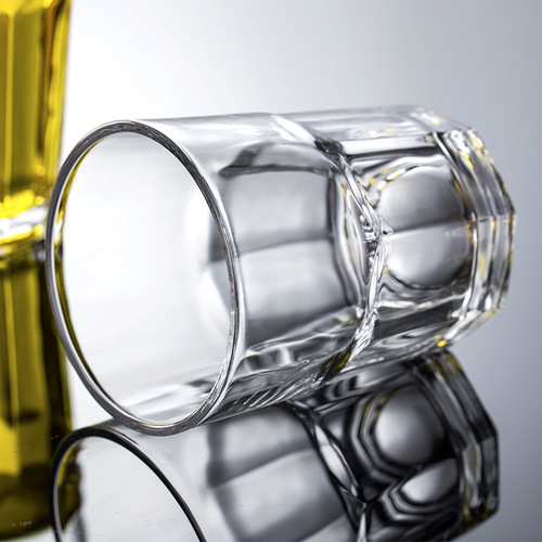 Glass water cup for restaurant and hotel, bar KTV creative glass cup, tea cup, milk cup, LOGO can be printed