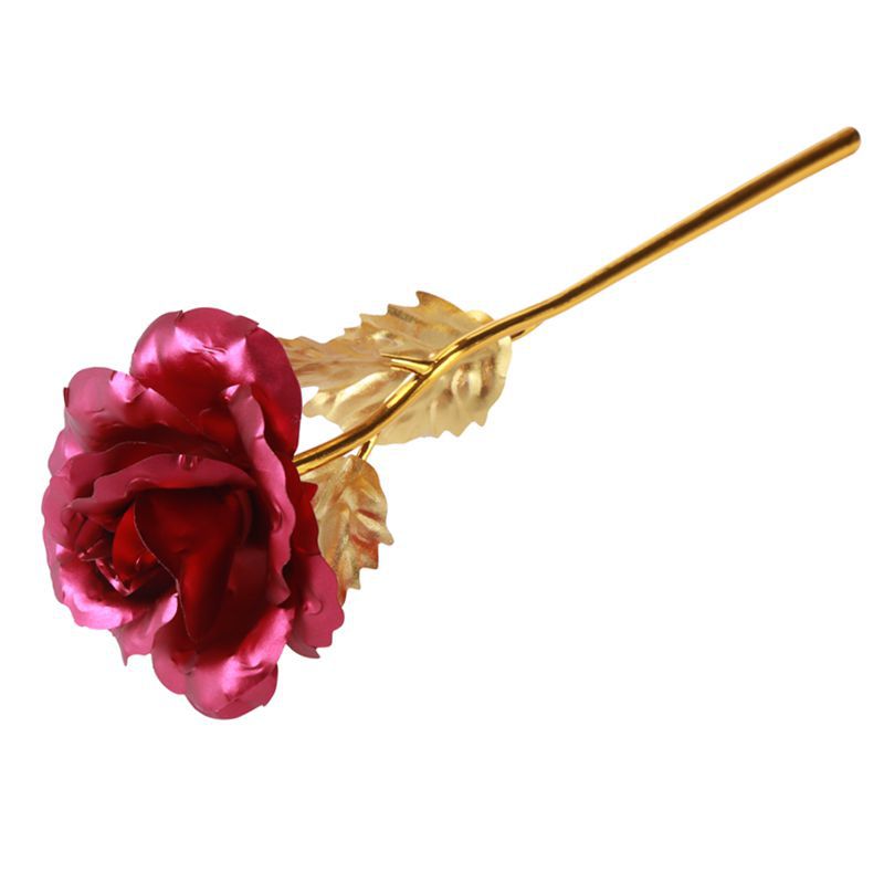 Oro Rosa 24K hoja de oro rosa artificial ramo creativo Día DE LA Madre Día de San Valentín Regalo de Cumpleaños fábrica al por mayor