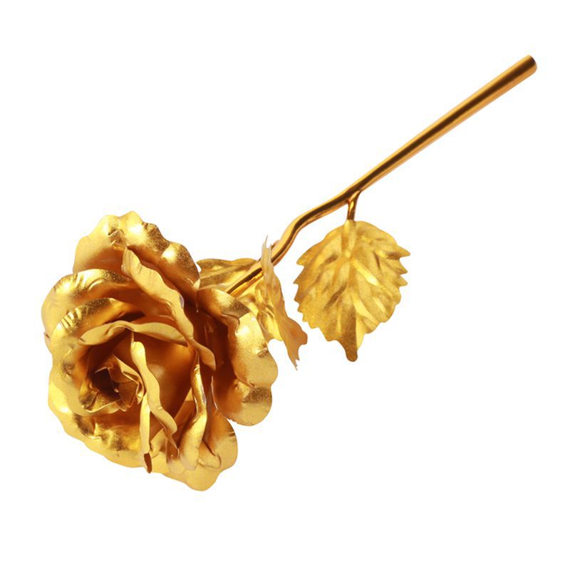 Oro Rosa 24K hoja de oro rosa artificial ramo creativo Día DE LA Madre Día de San Valentín Regalo de Cumpleaños fábrica al por mayor