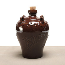 3斤装 土陶酒坛子批发复古空酒瓶密封窖藏白酒黄酒自酿酒家用酒具