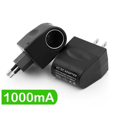 Mobil şarj cihazları 220V to 12V Multifunctional Conversion - american-regulations-side-hole-1000ma