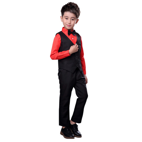 Flower girl dress, boy's small suit, vest suit, children's overalls, performance clothing, June 1st chorus performance clothing
