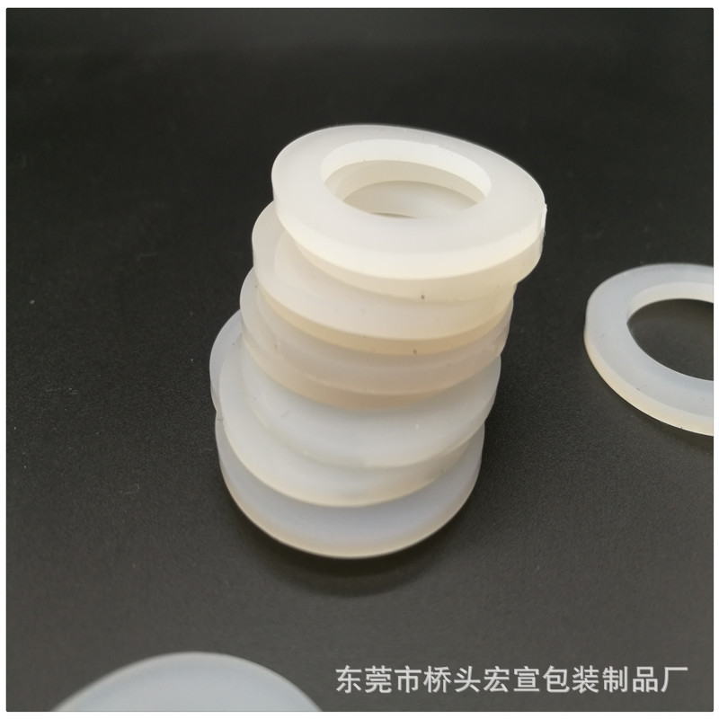 耐高温黑色硅胶密封垫圈 O型透明密封圈 平面硅胶垫圈防滑