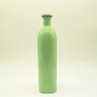 厂家直供500ml高白料玻璃 圆柱型喷釉烤花 白酒瓶茶油瓶 山东郓城