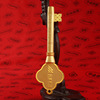 Foot gold 999 small gold bar company logo commemorative golden key custom insurance bank door opening red company gift