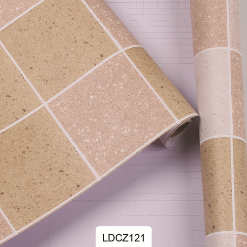 Kitchen bathroom mosaic pvc self-adhesive wallpaper bathroom waterproof and oil-proof tile renovation wallpaper grid wall stickers