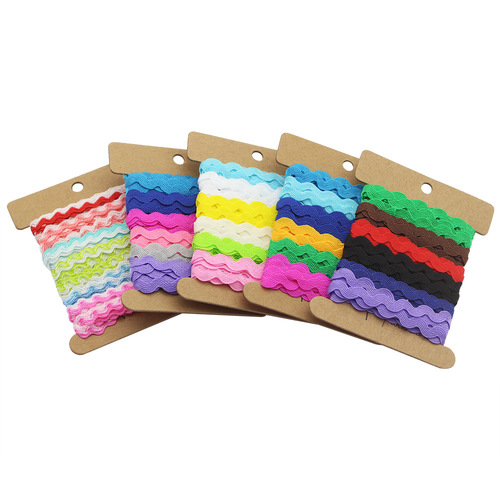 5mm曲边带/弯带/彩色水浪边织带 丙纶S带 礼品包装家居鞋帽丝带