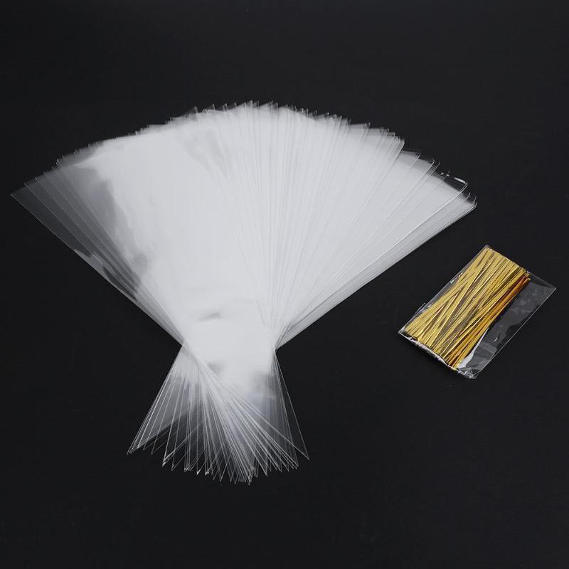 厂家现货跨境三角糖果包装袋 蛋糕烘焙奶油挤花袋opp鲜花袋100pcs