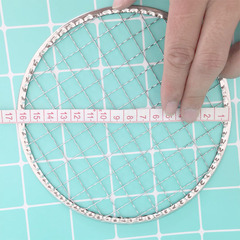 Wholesale iron grid pull mud slime grid mud using circular 16.5cm metal stainless steel handmade material