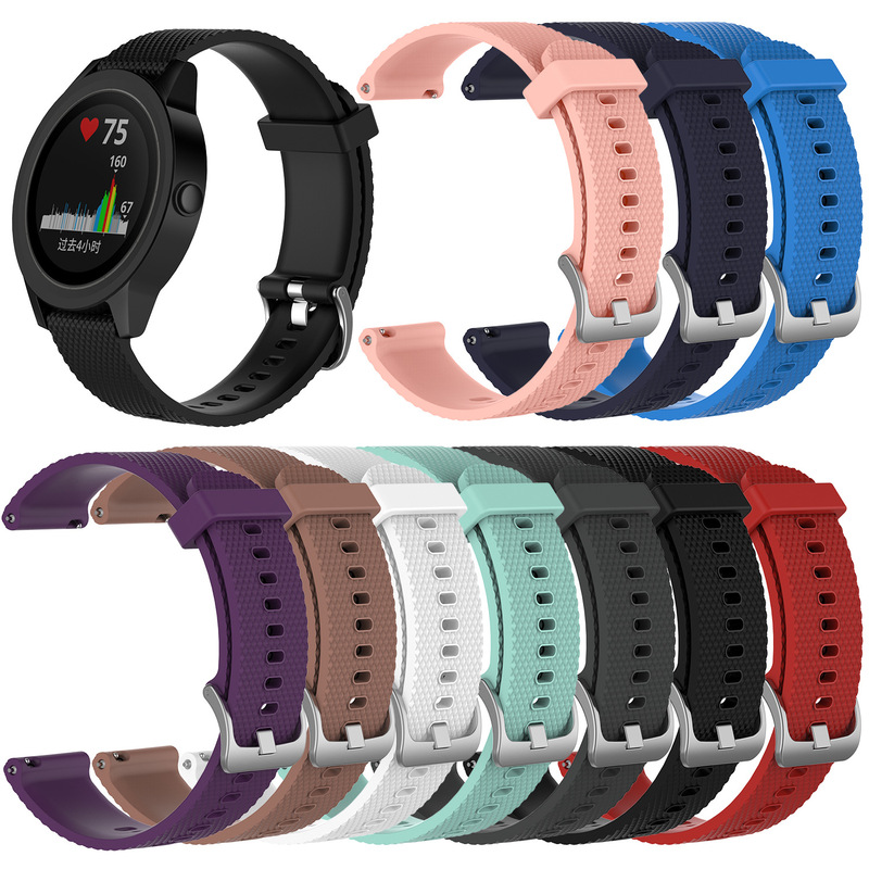 Suitable for GarMin vivoMove HR Texture Silicone Strap sport Version 20MM/preMiuM Version 22M
