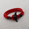 New Milan Line Ocean Series Anchor Style Whale Whale Bracelet Bennis Nian Couple Red Hand Rope