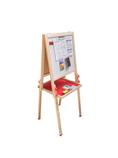 Wooden double-sided drawing board from natural wood