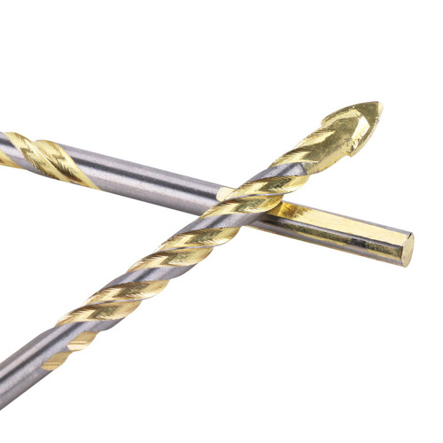 Manufacturer wholesale gold carbide triangular drill bit, drill table electric drill, impact drill, threaded alloy twist drill