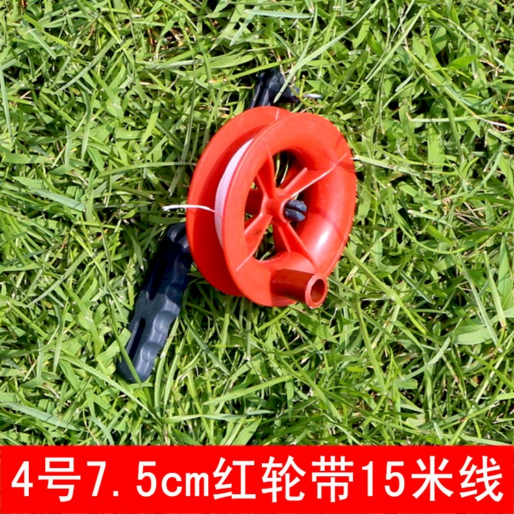 Оптовые продажи Weifang Kite Wheel, детский мультяшный воздушный зонд, цепь линии панели для полета, спутник, красное колесо