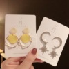 Fashionable earrings, goods, fitted, internet celebrity