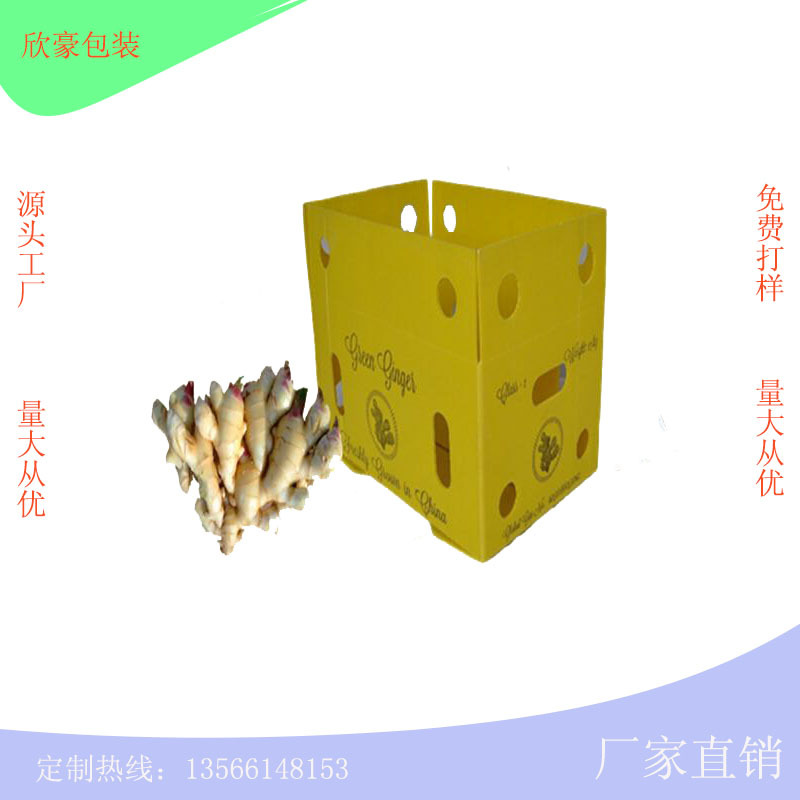 出口环保pp中空板食品周转箱可折叠中空板果蔬运输周转箱印刷字印