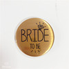 Golden decorations for bride, diamond badge, Amazon, for bridesmaid