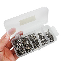 Whehe Cup-shaped Connector Ring with 8-character Ring + B-type Pin Connector 100 Set Kit Fishing Tackle Accessories for Cross-border