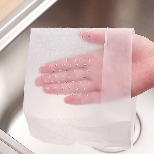 Disposable self-standing transparent garbage bag residue bottom drain bag sink filter water cutting bag 30 pieces