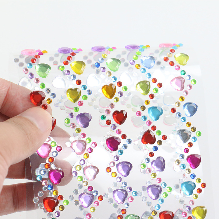 DIY hecho a mano de cristal acrílico coche pegatinas de diamantes de Color Universal pegatinas de diamantes DIY álbum pegatinas decorativas 4 opcionales