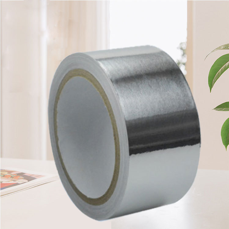 铝箔胶带 耐高温导电屏蔽风管阻燃化加厚防滑铝箔胶带厂家定制