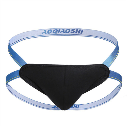 New Men's Underwear Solid Color Sexy Double Modal Double Layer Seamless U Protruding Big Bag Sexy T-Pants Wholesale