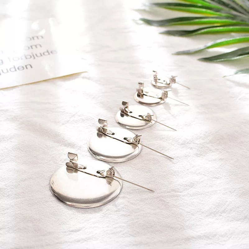 Accesorios de la joyería de bricolaje disco de joyería de doble uso broche pin con clip de presión horquilla accesorios para el cabello accesorios de ropa al por mayor