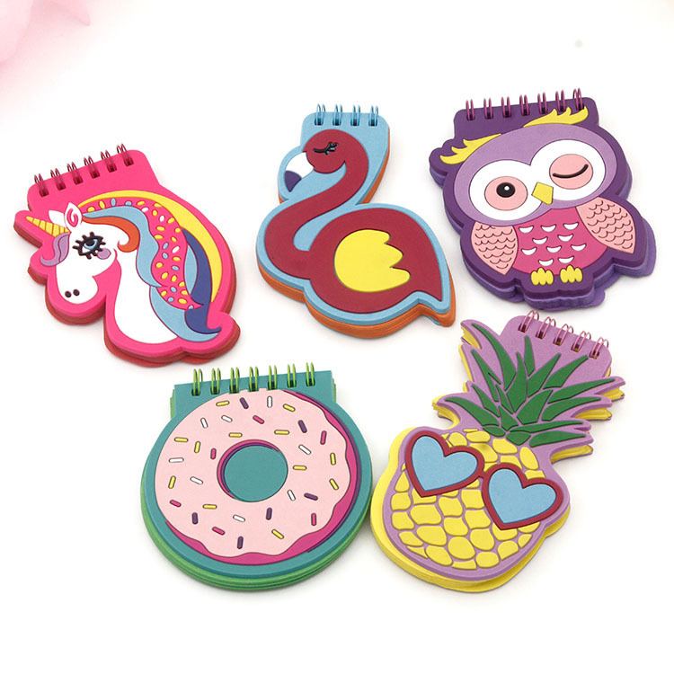 New Cartoon Notebook Creative Pvc Cover Coil Loose-Leaf Note Pad Portable Notepad Manufacturer Wholesale