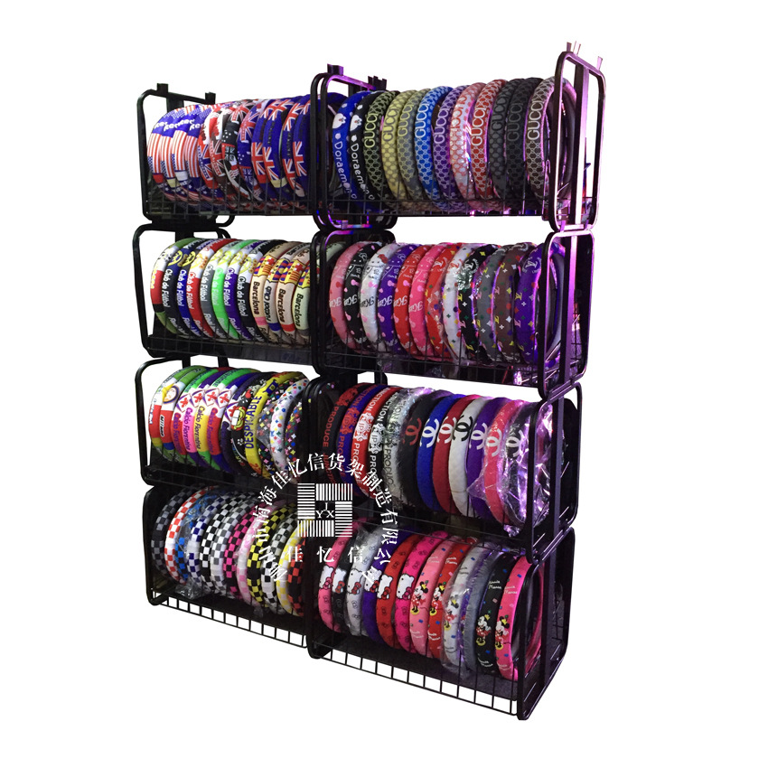 佛山货架厂专业生产汽车方向盘套展架竖插方向盘套架子把套展示架