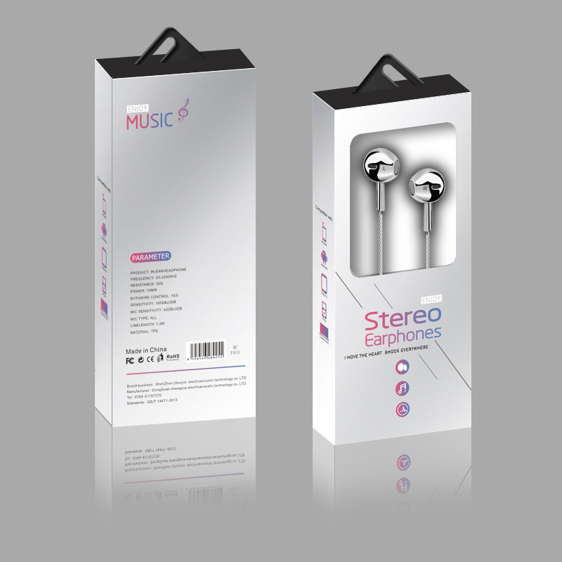 Headset packaging box Entity Display Cabinet hanging packaging