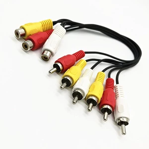 Заводская прямая продажа 3rac мать до 6rca public Audio Cable 3 Мать - 6 -й кабель AV в одну точку два чистого медного пятна