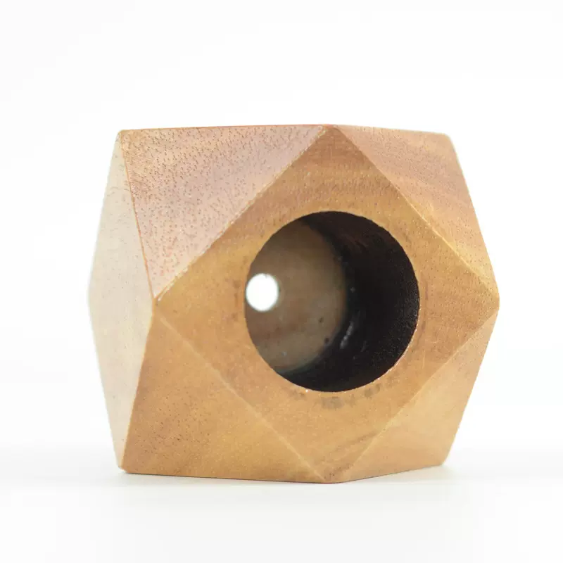 欢迎选购橡胶木棱角灯饰底座木质配件实木灯台创意现代简约风摆件