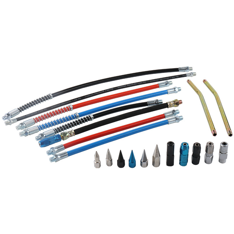 Pistola de grasa manual manguera máquina de mantequilla accesorios tubo de hierro tubo de acero pistola de grasa manguera de resina tubo duro manguera de aceite